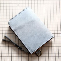 핸드메이드 안개 왁스 베지터블 헤드레어 소가죽 남성 지갑 가죽 반지퍼 머니클립 세로형 운전면허증 지갑