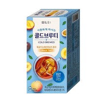 담터 콜드브루티 복숭아패션후르츠 홍차 20T, 1.5g, 20개입, 10개