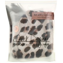 키치쥬얼리 클렌즈 리츄얼 퀵 드라잉 마이크로파이버 헤어타월, 1개, Leopard