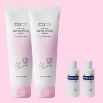 코스톡 톡톡 저자극 딥 클렌징폼 250ml 1+1 (헤르바 손소독제 2개 증정)