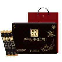 개성상인 흑마늘 홍삼스틱 30포 + 쇼핑백, 300ml, 6세트