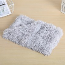 구스이불 헝가위 거위털 이불 슈퍼 부드러운 따뜻한 애완견 담요 애완 동물 슬리핑 매트 쿠션 매트리스 부드러운 애완 동물 소형 중형 대형 개용 담요 amp 고양이, m 78x54cm, 밝은 회색
