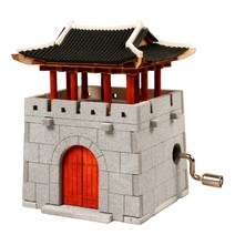 DIY 나무 모형 조립 키트 오르골 성문 YM862-16, 단품, 단품