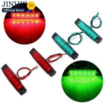 호환 frp 보트 선외기 낚시보트 4pcs led 긴 스트립 측면 조명 방수 탐색 포트 및 우현 조명 자동차 트럭 측면 램프 자동차 조명 액세서리, 없음