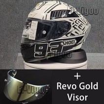승마헬멧 XSpirit III X14 Marquez Kask 헬멧 풀 페이스 오토바이 화이트 앤트 라이딩 모토크로스 레이싱, 08 revo gold_04 XXL