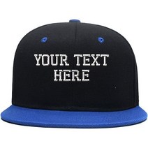 HOFO 커스텀 팀 스냅백 개인 맞춤 자수 힙합 플랫 챙 야구 모자 야구모자 캡모자