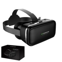 Original VR Shinecon 60 Realidad Virtual Be 3D Gafas Cartn Casco Para 40-63 Pulgadas Smartphone Con, 갈색
