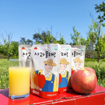 솔스윗 물넣지않은 100% 명품 청송사과즙, 100포, 120ml, 120ml