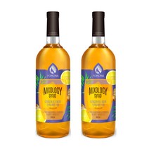 [포모나] 믹솔로지 진저레몬 시럽 1L (2개), 2개