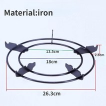 등산용버너 스토브 용품 가스 캠핑 미니 주방용 주철 웍 팬 냄비 지지 랙 스탠드 버너 조리기구 범용 브래킷 액세서리 1 개, 21