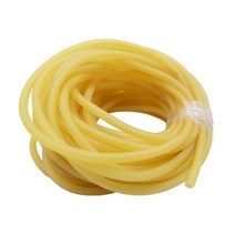 테프론호스 내열실리콘튜브 물호스연결 편사 라텍스 고무 호스 2 3 4 5 6 7 9 10 12 14 17 mm ID x OD 고탄력 탄성 외료 튜브 새총 투석기, YELLOW_3M | 12mm x 17mm
