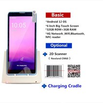 2D 바코드 스캐너 블루투스 안드로이드 데이터 수집기 하니웰 QR 재고 있음 무선 4G GPS PDA, 07 Cradle3_01 미국