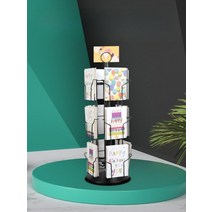 회전 엽서 잡지 디스플레이 스탠드 리플렛 거치대 매대, 수량, A5 - 화이트