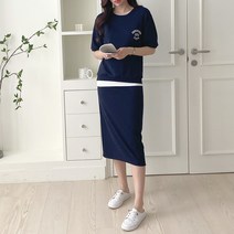 빨강몽키 여성 여름 맨투맨 스커트 투피스세트 상하의세트