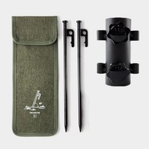 카모캠프 폴대 지킴이 타프 파라솔 홀더 지지대 고정, 블랙