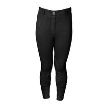 One Stop Equine Shop BasEQ Laynie 아동용 승마 바지 아동용 여아용 승마 의류 블랙. 8, Black, 6
