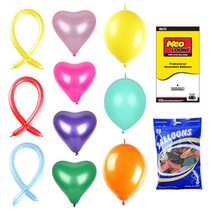 벌룬 하트 풍선 10+1 네오텍스 행사 운동회 이벤트 파티용품 생일 돌잔치 브라이더샤워 프로포즈 가게 오픈 축하 깜짝, 네오 5인치펄옐로우