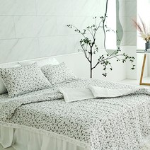 이불팩토리 시원한 인견 시어서커 여름 양면 누빔 차렵 이불+침대패드+배게커버 풀세트