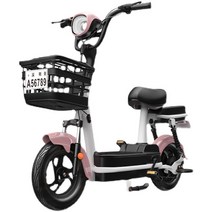 전동 스쿠터 바이크 출퇴근 전기 이륜차 배달용, 상세 페이지 참고, 검정색 20A 리튬 배터리 탑재 48V