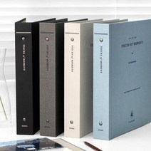 아이코닉 메모리 바인더 포토북 사진앨범 포토카드, 블랙