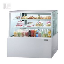 그랜드우성 1200 사각 3단 LED 쇼케이스 화이트 제과쇼케이스 업소용 카페 진열장