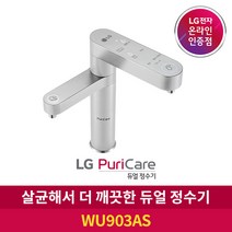 LG 퓨리케어 듀얼 정수기 WU903AS 냉온수, 자가관리
