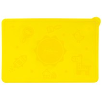 아가프라 실리콘100% 식탁매트 / 이유식매트 아기 이유식준비물 열탕가능, 옐로우