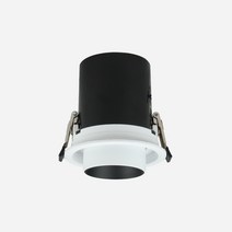 LED 실린더 4인치 COB 원통스포트 각도조절 플리커프리 매입등 스완, 백색바디, 주백색 4000K 아이보리빛