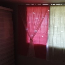 별 펀칭 붙이는 암막 커튼 아기방 복층 반창 핑크 여자 아이방 남자 호텔식 작은 창 안방 여름 아파트 거실 커텐 벨크로 오피스텔 수입 여아방 이중 짧은 포인트