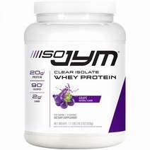 JYM 서플리먼트 사이언스 Iso JYM Clear Isolate Whey Protein 포도 1.1파운드 / 20인분
