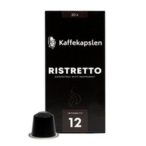 Kaffekapslen Ristretto 카페캡슐렌 리스트레토 프리미엄 20 팟 포 네스프레소 3팩