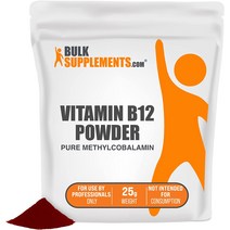 BulkSupplements. com 퓨어 메틸코발라민 (비타민 B12) 파우더 - 메틸 B12 - 에너지 비타민 - 비타민 B12, 한개옵션1, 02 25 Gram
