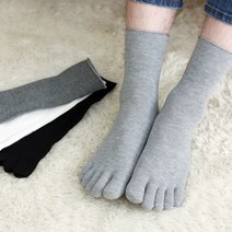 골져스토어 좌우구분 뒤꿈치 없는 남녀공용 순면+쿨원사 발가락양말(5족set) 여름 기능성 작업발가락양말