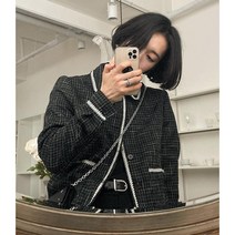 남자트위드자켓 카라 재킷 블레이저 L7