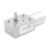 저속모터 자동 잠금 브러시 Dc 모터 12V 감속기 3-210Rpm 370 강력한 전기 고 토크 6V 웜기어, 07 30 RPM_02 12V