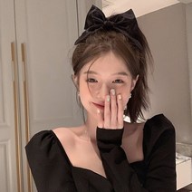 주디앤 여성 나탈리 빅리본 헤어밴드 머리끈 2개