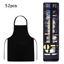 물레 도자기 그릇만들기 공방 가정용 도예 전기 전동 돌림판 52/51/43/42 pcs 점토 조각 키트 도구 나무 손