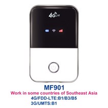 무선 라우터 허브 네트워크 전산 장비 4G Mifi Wifi 신호 증폭기 핫스팟 야외 자동차 모바일 와이파이 브, 01 MF901