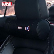 마블 캡틴아메리카 PU 원형 목쿠션 목 베개 의자 받이