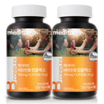메디타민 비타민B 컴플렉스 에너지비타민 활력충전, 2개, 120캡슐