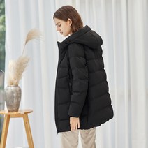 플플레이트 스웨이드 후드 여성 보온 탐보르 공장 토트넘패딩