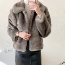 리얼같은 밍크 페이크퍼 카라 자켓(outer1277)