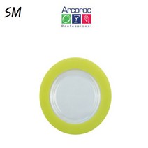 SM 아코록 루미락 접시 32cm (라인) 연두색 플레이트 플레이팅 파티 접시