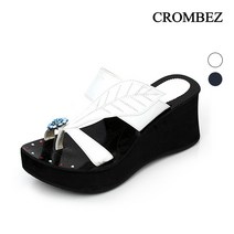 크롬베즈 나뭇잎표정 통굽슬리퍼 KD35204LC