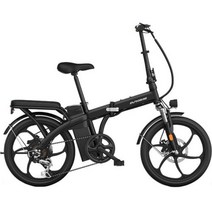 20 인치 6 가변 속도 전기 자전거 48V 350w 모터 분해하기 쉬운 리튬 배터리 스틸 프레임 접이식 전자 자전거, black 6 blade wheel+6ah batter