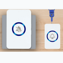 노인응급벨 침대머리 호출벨 가정용 간병인 알림, 비상벨 수신기1+호출기목걸이형1