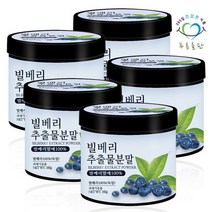 푸른들판 빌베리 추출물 100% 추출 분말 가루 160gx5통 파우더, 단품