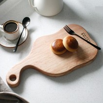 손잡이 플레이팅 나무도마 원목 빵도마 심플 캠핑용 주방도마 정육점 모던 업소용 회