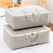 이불 보자기 대용량 패딩 보관 파우치 포장 커버 백 세로 손잡이 다용도 옷 정리함, 그레이(특대)