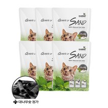 퀸오브샌드 두부 모래 7L(숯)x6, 1, 1